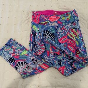 Lilly Pulitzer Vibrant Blue and Pink Leggings